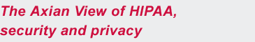 The Axian View of security